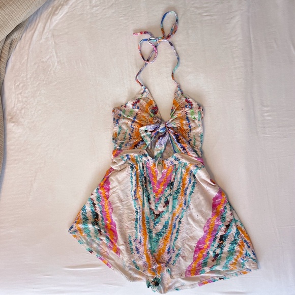 Mara Hoffman Print Romper - Picture 2 of 6